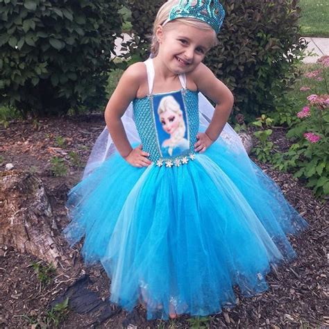 Baby Girl Kids Frozen Dress Elsa Anna Costumes Lace Dress Party Ball