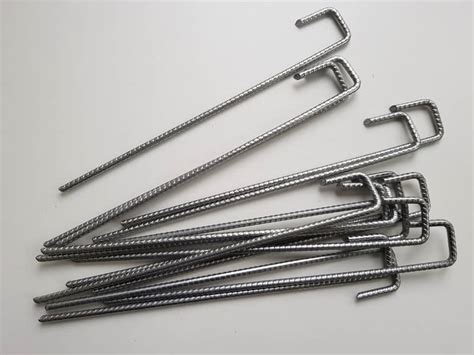 Galvanised Staking Pins Mm Mm Rebar Pack Of J Top Inydy