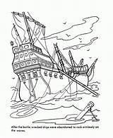 Karibik Fluch Pirata Sunken Pirat Colorear Ausmalbild Mewarnai Wrecked sketch template