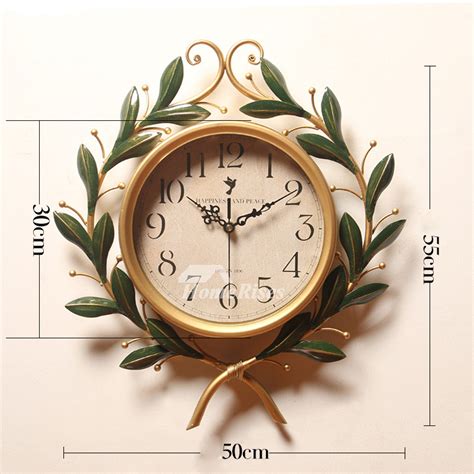 Unusual Wall Clocks Elegant Wrought Iron 1620 Inch Oversized Silent