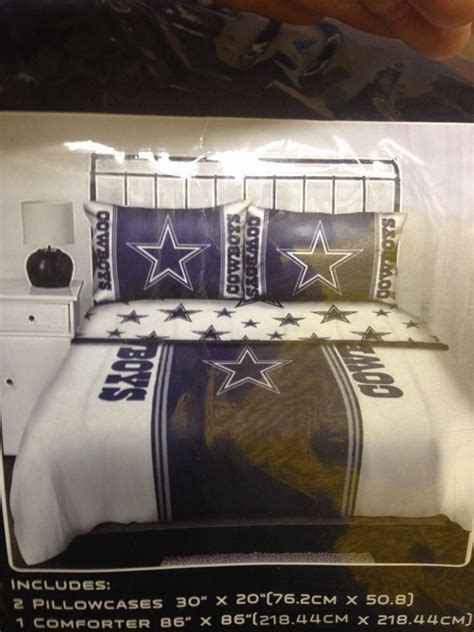 See more ideas about dallas cowboys bedroom, dallas cowboys, cowboys. Dallas Cowboys Queen Size Bedding Set In Bag 5 Pc NFL ...