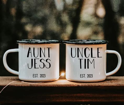 Aunt And Uncle Mugs New Aunt New Uncle Gifts New Aunt Mug Etsy