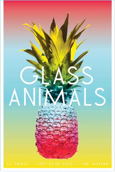 Glass Animals Pineapple Lalaland Gallery Tour Posters Gig Posters
