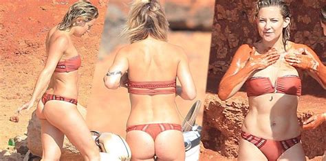Beauty Secret Kate Hudson Puts Mud All Over Her Toned Bikini Body In Spain