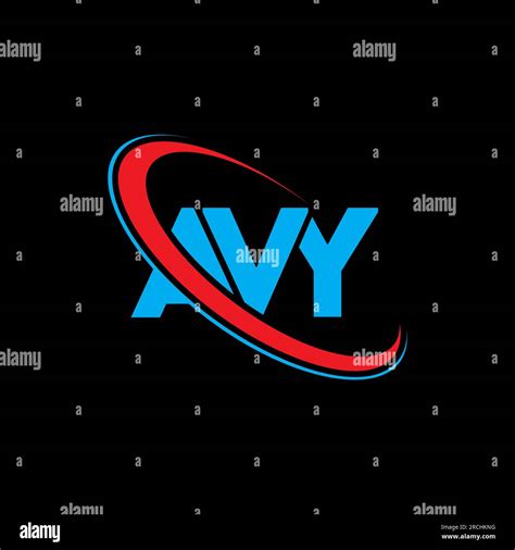 avy logo avy letter avy letter logo design initials avy logo linked with circle and uppercase