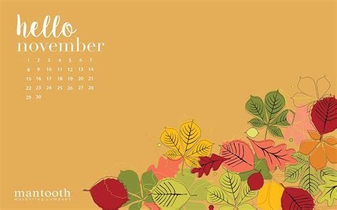 November 2017 Calendar Wallpapers Wallpaper Cave