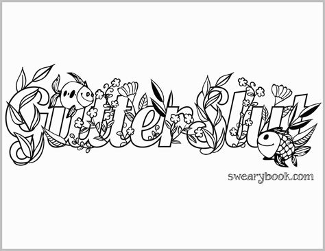 Excelent Adult Coloring Pages Cuss Words Picture Ideas ... The free coloring pages for adults are tried & true are a little different from the other coloring sheets on this list.