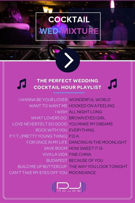 The Perfect Wedding Cocktail Hour Playlist Cocktail Hour Playlist Cocktail Hour Wedding