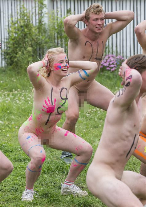 Hundreds Of NAKED Runners Strip Off For Denmarks Annual Roskilde Festival Naked Race The