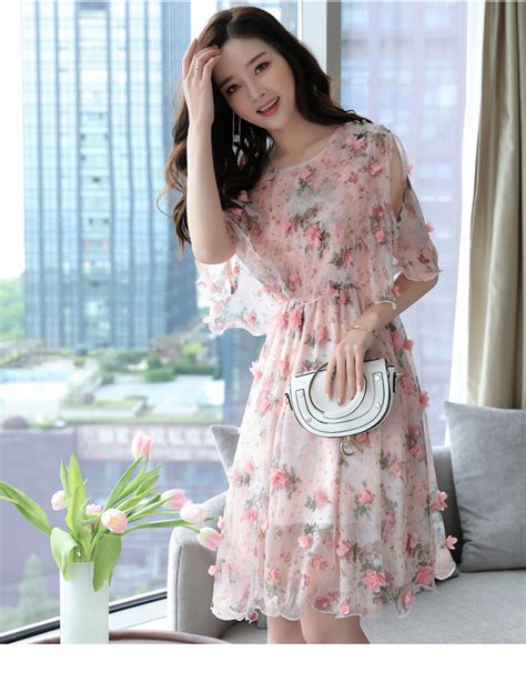 Summer New Women S Korean Fashion Chiffon Dress Clothesnepal