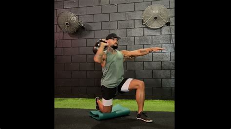 Half Kneeling Single Arm Kettlebell Arnold Press Youtube