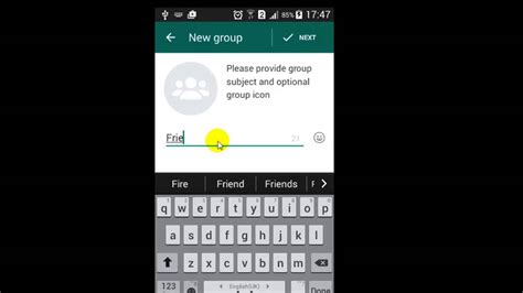 How to create new group in Whatsapp - YouTube