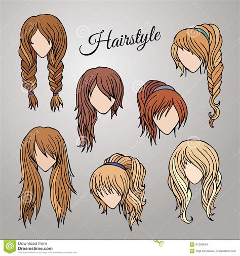 Check spelling or type a new query. Different Cartoon Hairstyles Stock Vector - Illustration ...