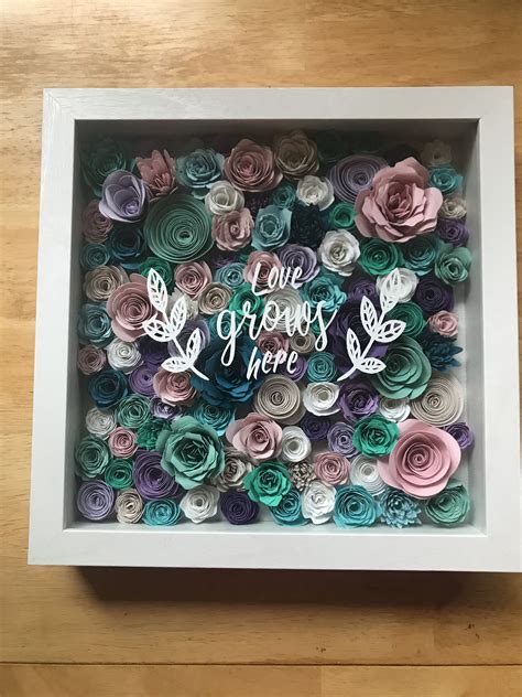 Check spelling or type a new query. Shadow box. Flowers. Cricut. Love grown here | Flower ...