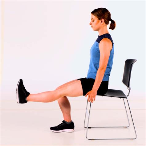 Knee Exercise Prolonged Knee Extension Sitting Vlrengbr