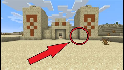 The Secret Room In Desert Temple Minecraft Youtube