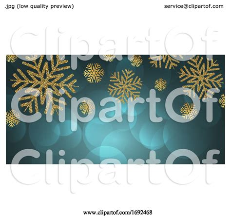Glitter Snowflakes Christmas Banner Design By Kj Pargeter 1692468