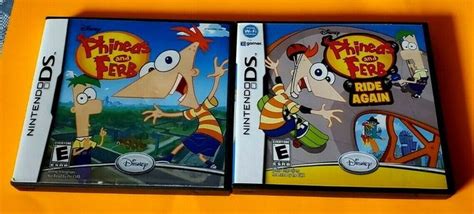 2 Nintendo Ds Game Lot ~ Phineas And Ferb Phineas And Ferb Ride Again Ebay Nintendo Ds