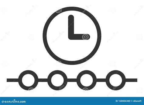 Timeline Icon In Trendy Design Style Timeline Icon Isolated On White