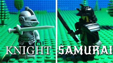 Knight Vs Samurai Lego Battle Youtube