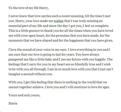 Take the time and write your own paragraph for him and share in a card, text message, email, or a letter. Sample Love Letters for Him - 9+ Free Documents in PDF, Word