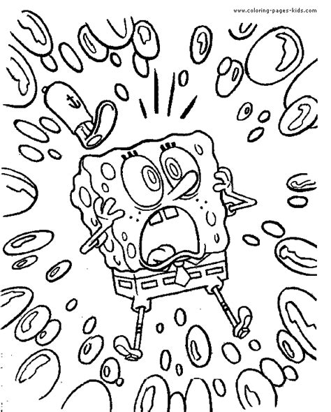 100 spongebob printable coloring pages for kids. Spongebob Squarepants color page - Cartoon characters coloring