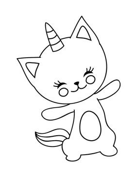 Unicorn Cat Coloring Pages - Coloring Home