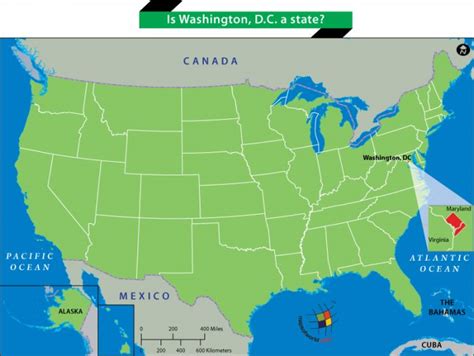 The map shows major landmarks, tourist places, roads to understand washington dc, one must understand the history of america. Washington, DC is the Capital of USA - Answers