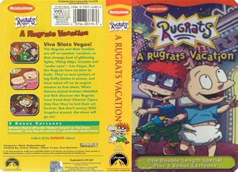 Rugrats A Rugrats Vacation Vhs Tape Nickelodeon Paramount Pictures