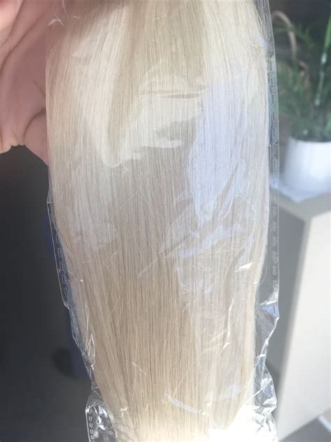 This gives a smooth, straight finish. 10 - 30 Inch Tape In Remy Human Hair Extensions #60 White ...
