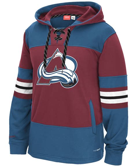 Reebok Mens Colorado Avalanche Jersey Hoodie In Blue For Men Lyst