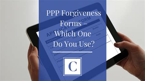 Ppp Forgiveness Forms Which One Do You Use Clara Cfo Group