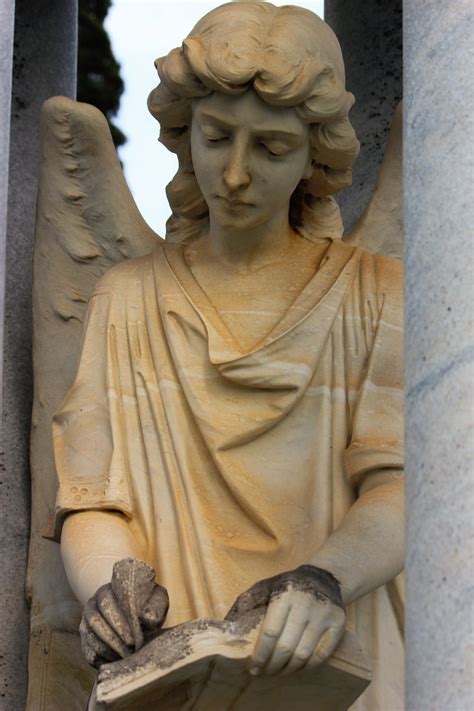 Angel Statue Writing 2 Free Stock Photo - Public Domain Pictures