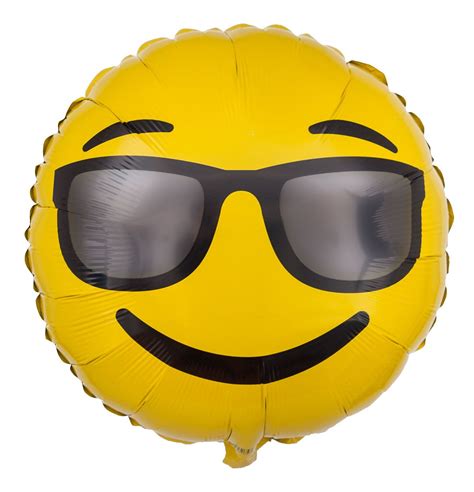 Der Smiley Mit Sonnenbrille Als Lässiger Emoji Ballon Kommt Besonders