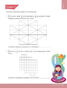 Ejercicios de matemáticas para niños de quinto grado de primaria. 29. Partes de un todo - Ayuda para tu tarea de Desafíos ...