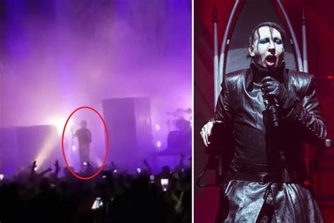 Marilyn Manson Collapses On Stage From Heat Poisoning In Dramatic Scenes The Scottish Sun