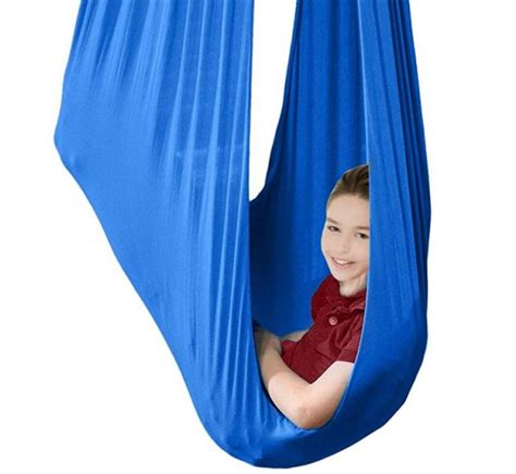 Sold Out Stretchy Blue Sensory Swing Cuddle Hammock Autism Adhd