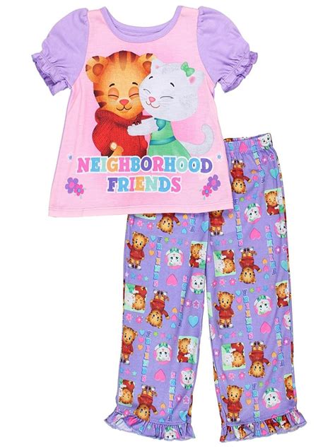 Daniel Tiger Toddler Girls 2pc Sleepwear Set Purple Size 2t