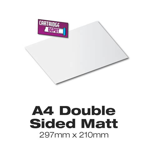 A4 180gsm Matt Double Sided Photo Paper 20 Sheets