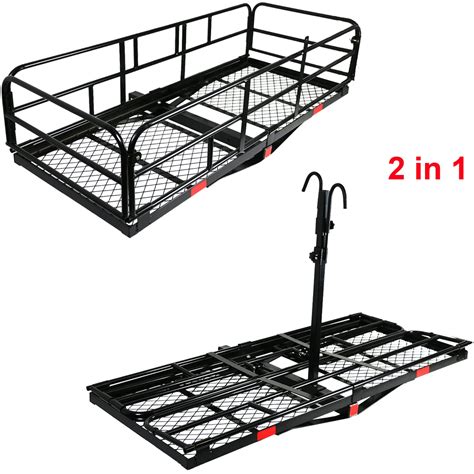 Buy Mercars Hitch Cargo Carrier With Bike Rack 60 X 24 X 14 Fits 2