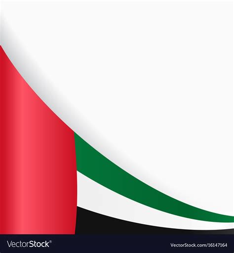 United Arab Emirates Flag Background Royalty Free Vector