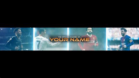 Free Football Banner Template For Youtube Channel 23 Photoshop I