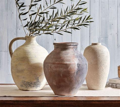 Artisan Hand Painted Earthenware Vases Pottery Barn Australia