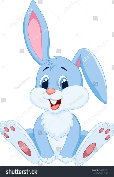 Cute Baby Rabbit Cartoon Stock Vector Illustration 140771731 Shutterstock