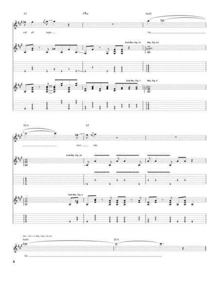Slow Ride By Foghat Digital Sheet Music For Guitar Tab Download