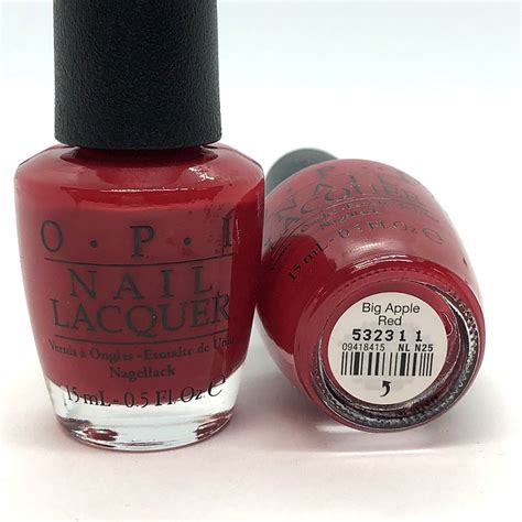 Nail lacquer is the original nail polish formula that reinvented quality nail color, your top choice if you enjoy updating your manicure weekly. OPI Polish - NL N25 - Big Apple Red - Manicure Pedicure