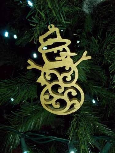 Headmistress Challenge December 2 Snowman Scroll Saw Ornament By