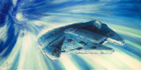 Millennium Falcon In Hyperspace Limited Edition The Incredible Art