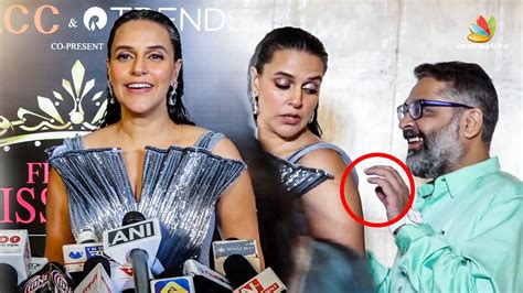 Neha Dhupia Gets Angry When Fan Tries To Touch 😱 Watch How Actress Reacts In Front Of Press