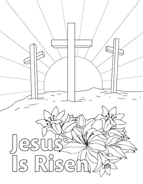 Resurrection Coloring Pages At Free Printable